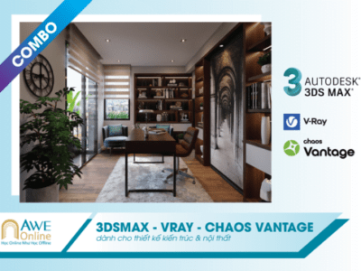 Combo Khóa học 3Dsmax – Vray – Chaos Vantage