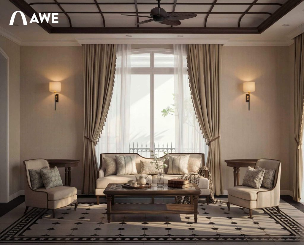 Thiết kế nội thất biệt thự đơn lập